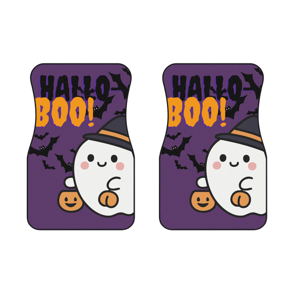 Halloween Boo Season Car Mats! Cute Ghost Car Mats (2 Front) Seasonal