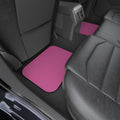 Pink Rear Car Floor Mats (Pair) — Solid Pink Rear Seat Car Mats