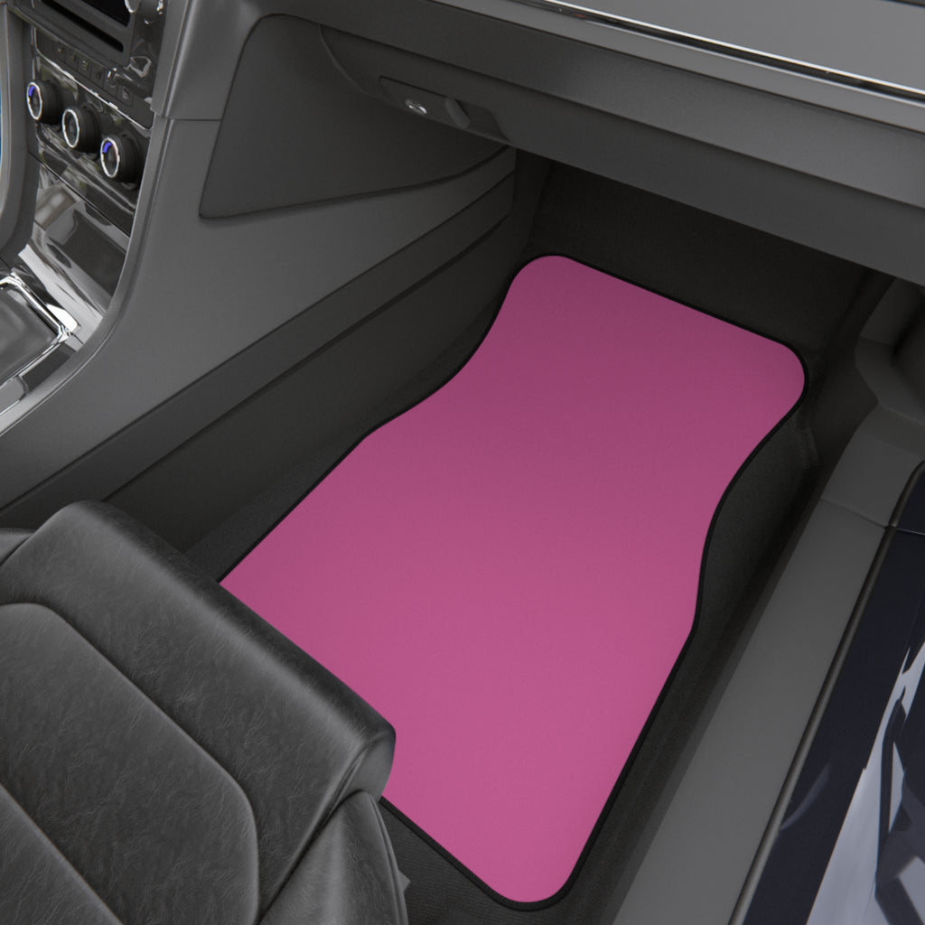 Pink Car Floor Mats Set of 4 — Universal Non-Slip Auto Mats