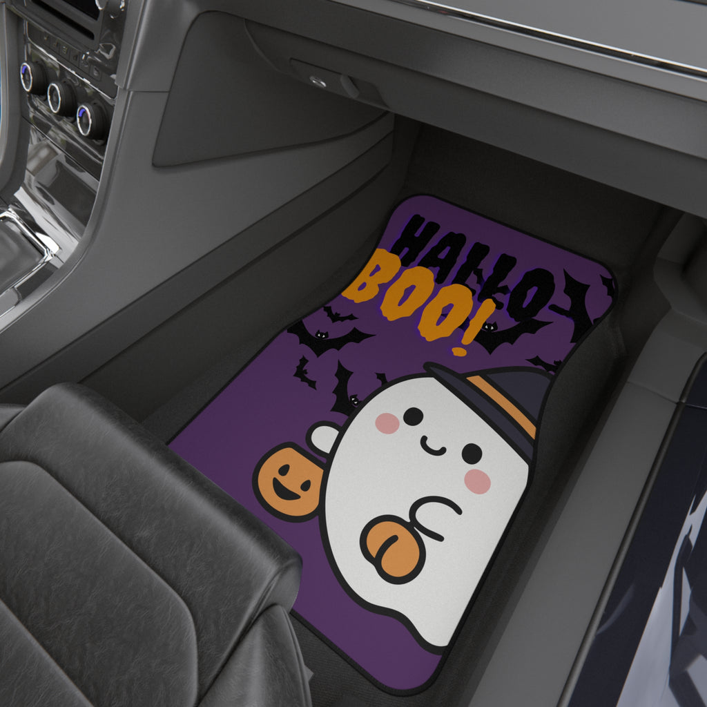 Halloween Boo Season Car Mats! Cute Ghost Car Mats (2 Front) Seasonal