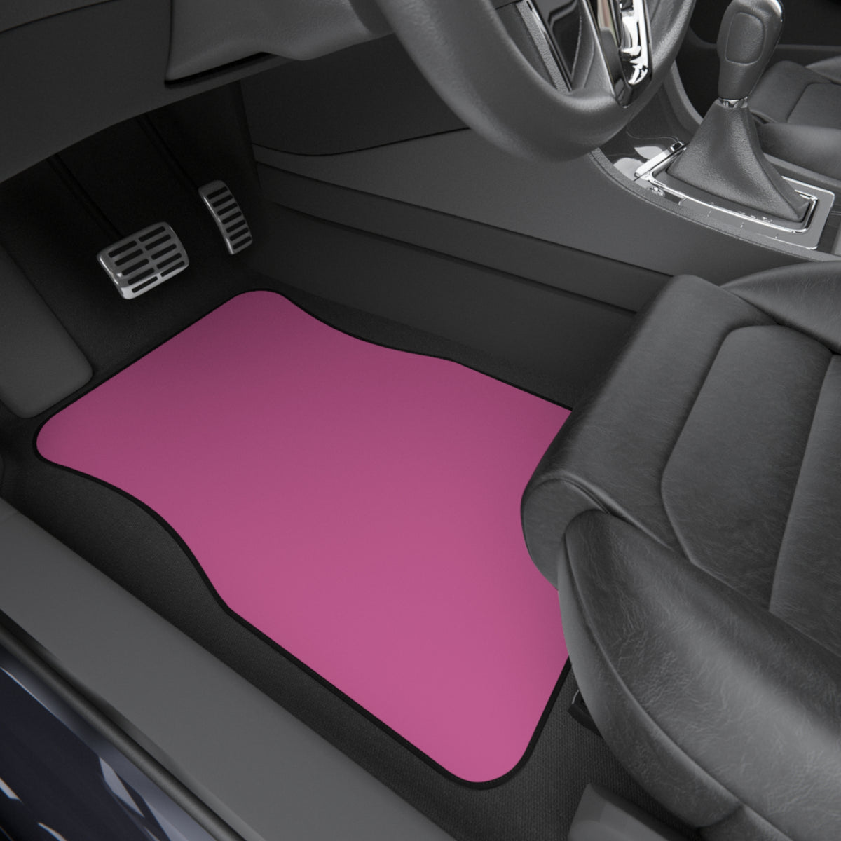 Pink Car Floor Mats Set of 4 — Universal Non-Slip Auto Mats