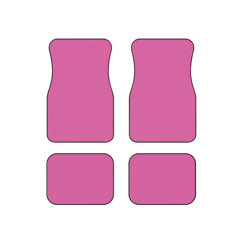 Pink Car Floor Mats Set of 4 — Universal Non-Slip Auto Mats