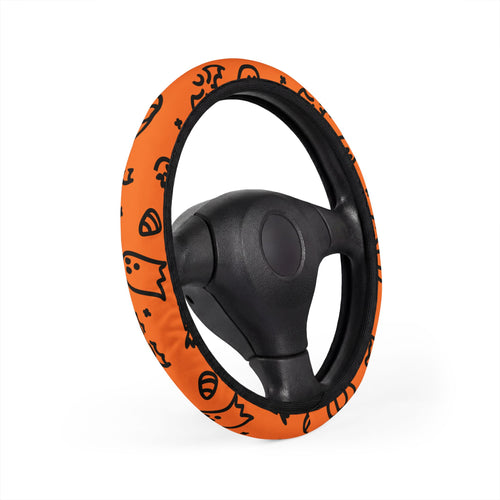 Fun Fetti Halloween Car Steering Wheel Cover