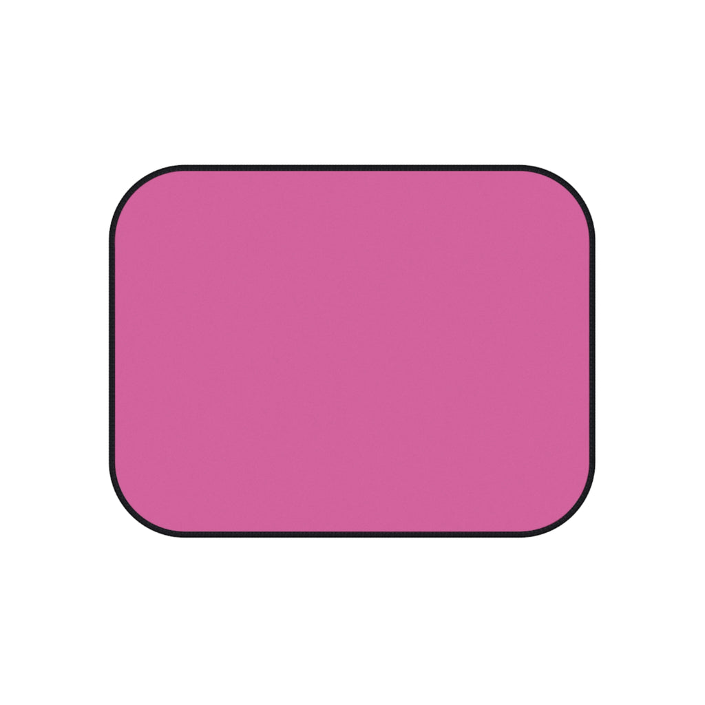 Pink Rear Car Floor Mats (Pair) — Solid Pink Rear Seat Car Mats
