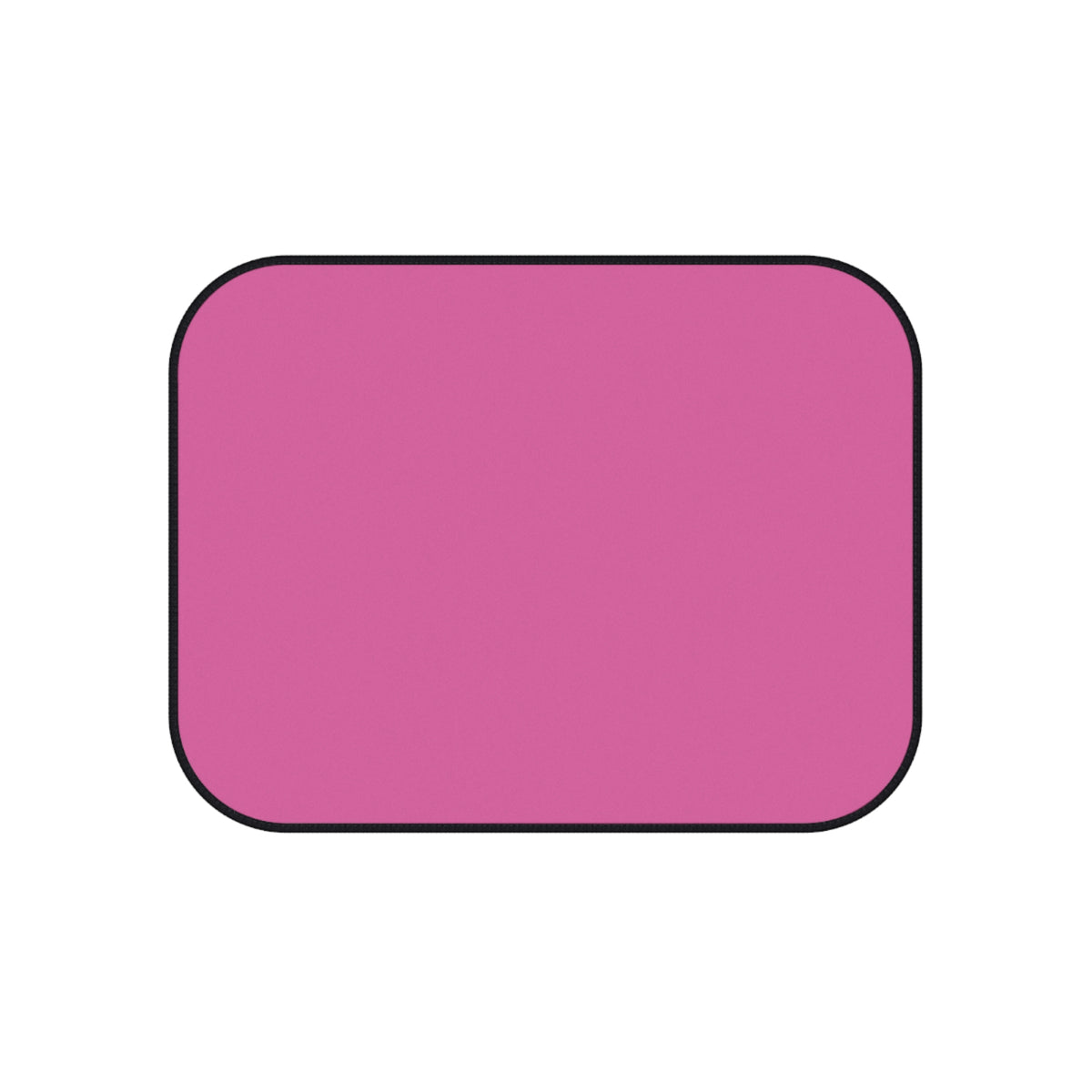 Pink Rear Car Floor Mats (Pair) — Solid Pink Rear Seat Car Mats